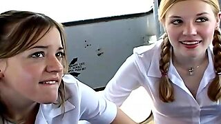 Schoolgirls On The Bus Suck Cock And Fuck
