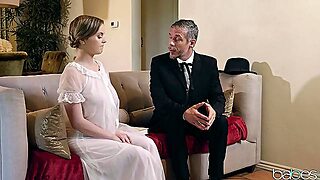 Bride To Be Gets Her Father In Law To Fuck Her Pussy Right