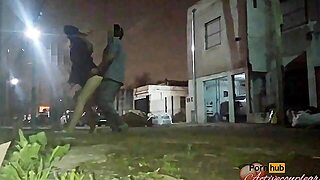 Flashing Skirt No Panties Around Town