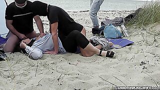 Creampied By Plenty Of Strangers On A Common Beach