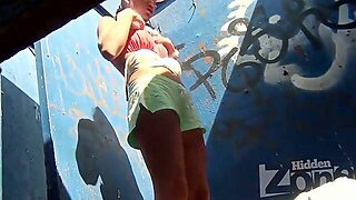 Spy Camera Footage Of Mature Woman Changing Clothes