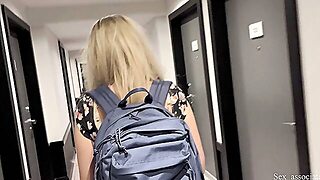 Step Mommy And Step Sonny Share A Couch In A Hotel