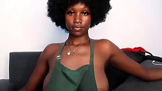 Hot Black Maid Does Some Webcam Black And Ebony