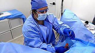 Doctor Performs Surgical Medfet Sounding With Surprise Titty Fuck