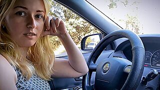Helped Blonde Girl Fix The Car And Fucked Her