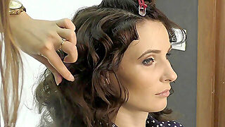 Jeny Smith Crimson Corset And Stocking Image Shoot