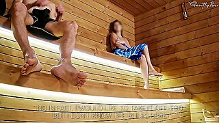 Sauna Adventure Pt2: I Stay Alone With The Slutty Woman She Makes Me Cum While Her Boyfriend Is Away