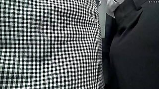 A Married Womans Breasts Stick To A Students Body On A Crowded Bus! The Wifes Sexual Desire Is Ignit