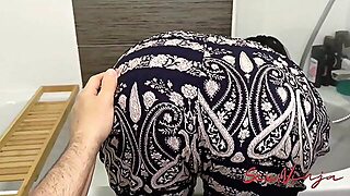 Silly Step-Mom Constantly Gets Stuck Around The House