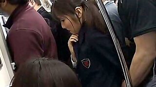Innocent Teen Groped To Orgasm On Train