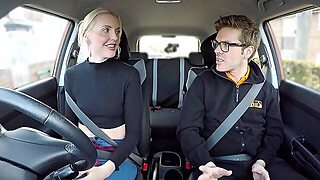 Tall British Blonde Gets Creampied In Her Tight Pussy