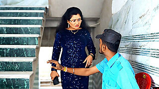 Security Guard Fuck New Beautiful Flat Owner! Hindi Madam Fuck