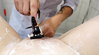 brl fortune tiger.com - Pov Medfet Shaving With Extra Long Nurses Nails