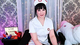 Joi - Sexy Cumslut Nurse Drains Your Backed Up Balls, Twice