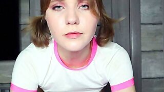 Small Titted Brunette Anja Toying Her Slit