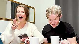 A Chubby Brunette With Big Natural Tits Takes A Sensual Shower With Her Partner.