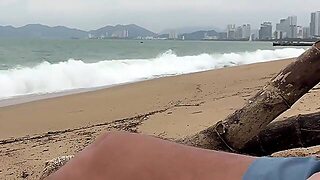 I See You Jerking Off To Me And I Want To Help You Cum! - Dick Flashing On Public Beach