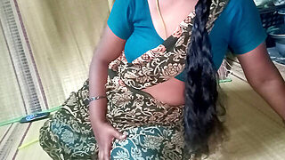 Indian Tamil Wife Jerks Her Husband Cock To Cool Him Up