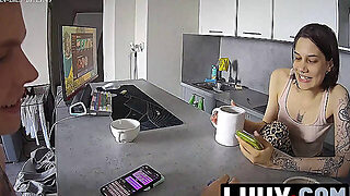 Luuv. Real Couple Kareflore And Abbadon Engage In A Casual, Real Conversation In The Kitchen For The