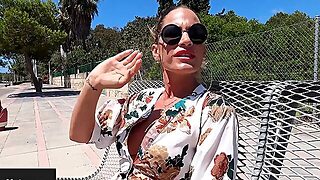 Leidy De Leon Is A Hot German Milf That Loves To Fuck And Suck With Strangers In The Woods